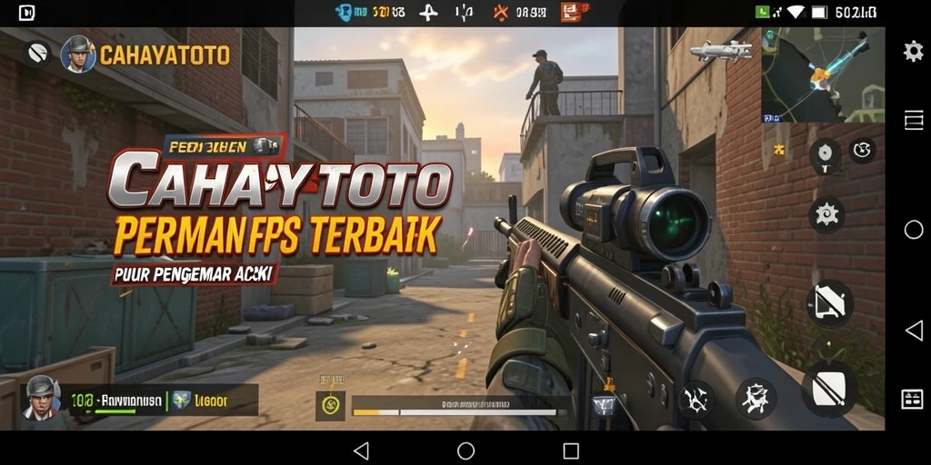 Screenshot gameplay CAHAYATOTO yang menegangkan di medan perang.