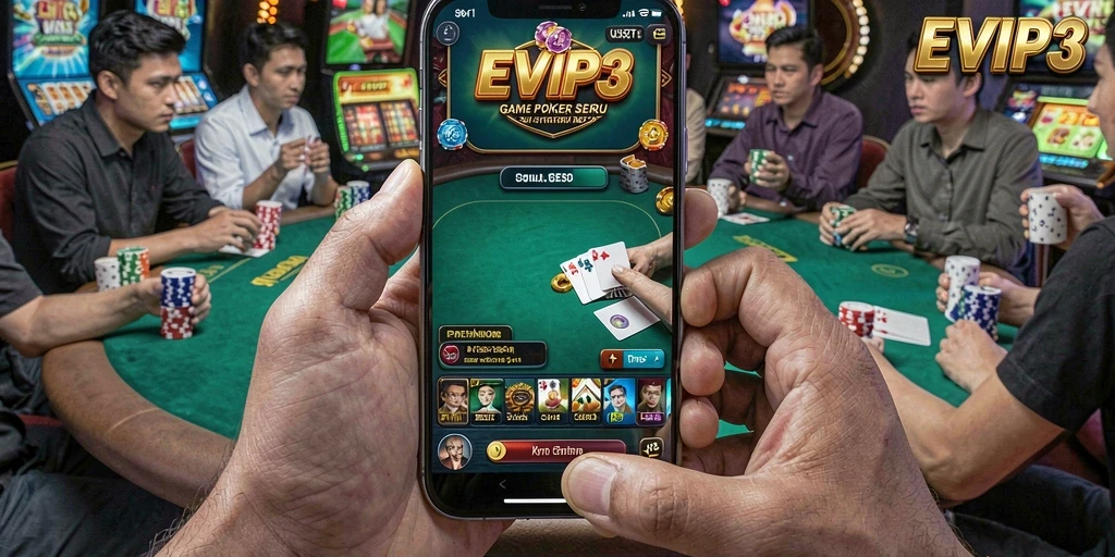 Tampilan gameplay poker yang menarik di EVIP3.