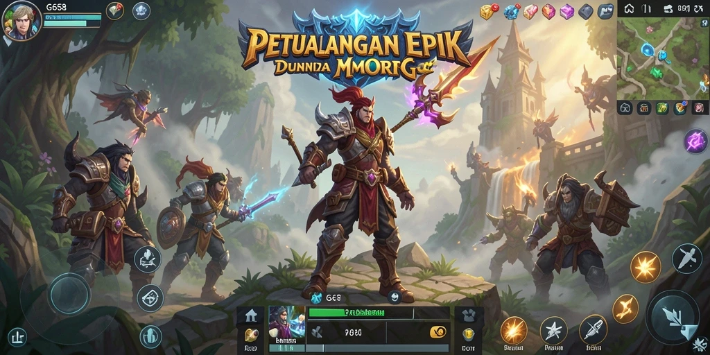 Tampilan memukau gameplay <strong>G668</strong> dalam dunia MMORPG.