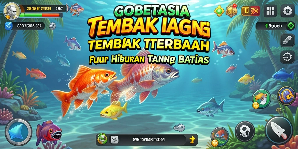 Tampilan gameplay GOBETASIA yang menampilkan aksi Tembak Ikan seru.