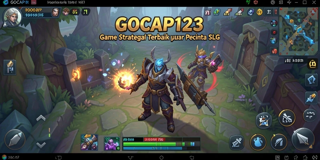 Tampilan gameplay GOCAP123 dengan strategi SLG yang mendalam.