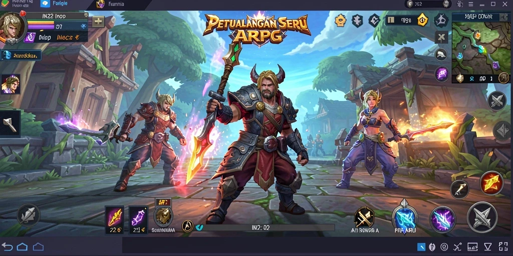 Screenshot gameplay IN22 menampilkan pertarungan seru dengan grafis berkualitas tinggi.