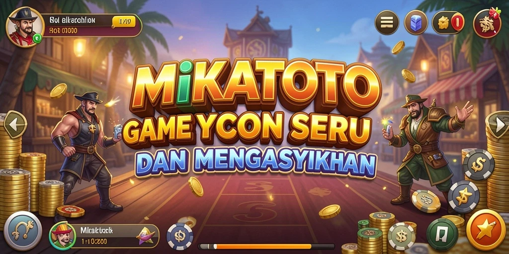 Screenshot utama MIKATOTO menampilkan gameplay seru dalam mengelola bisnis Tycoon.