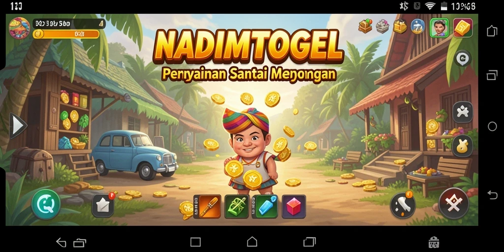 Tampilan gameplay NADIMTOGEL yang menghibur dan penuh warna.