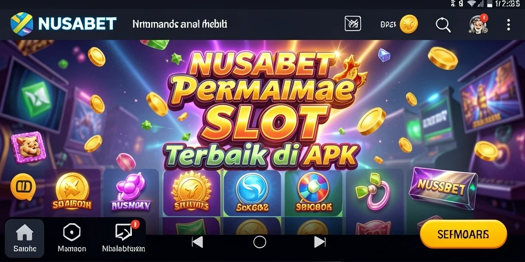 Screenshot NUSABET menampilkan gameplay seru dari permainan Slot.