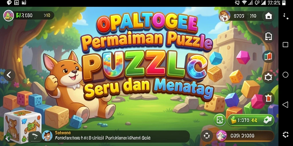 Tampilan permainan OPALTOGEL dengan tantangan Puzzle yang menarik.
