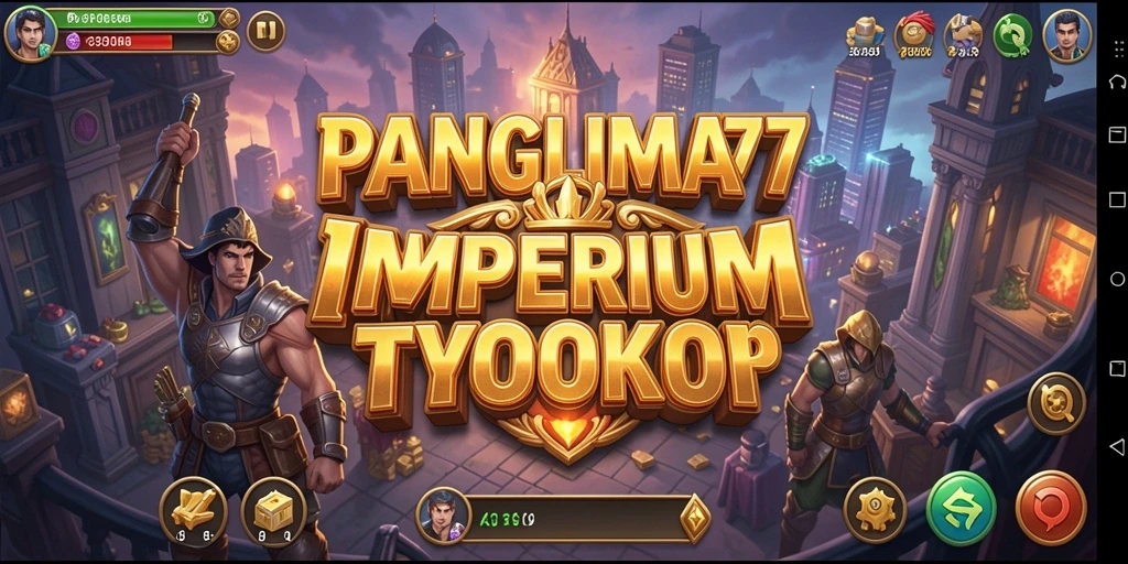 Tampilan gameplay seru di PANGLIMA77 dengan elemen Tycoon.