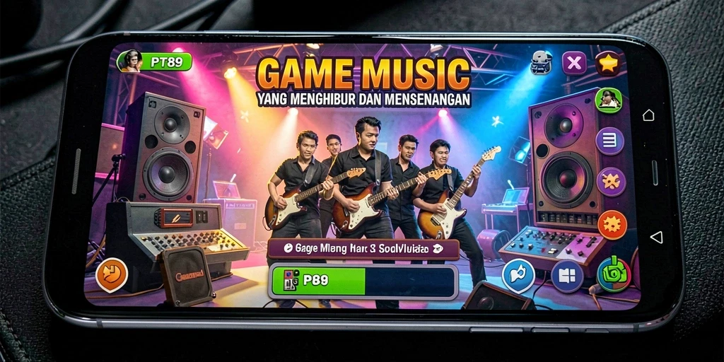 Tampilan gameplay PT89 yang menawan dengan musik yang menggugah semangat.