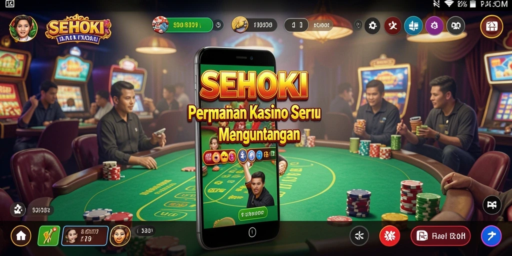 Screenshot SEHOKI menampilkan gameplay kasino yang mendebarkan.