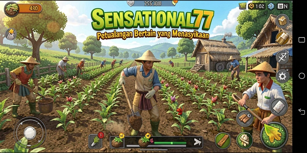 Penggambaran gameplay SENSATIONAL77 yang seru dan penuh warna.