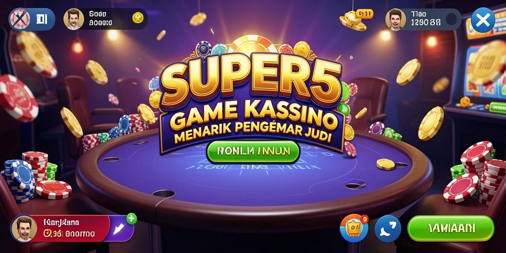 Tampilan gameplay menarik dari SUPER5 dengan pengalaman Kasino yang mendebarkan.