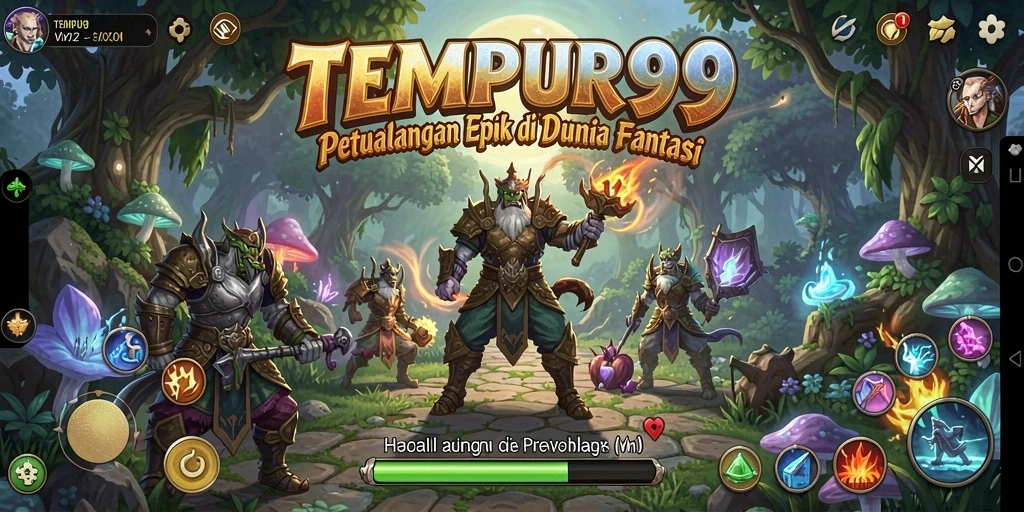 Menampilkan pertarungan seru dengan karakter heroik di TEMPUR99.