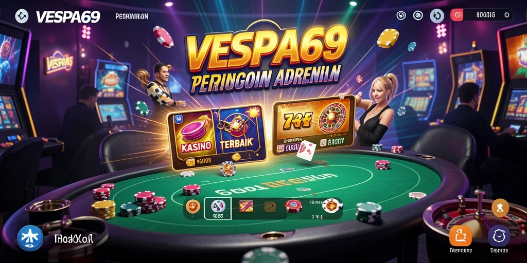 Screenshot VESPA69 menampilkan gameplay seru di Kasino.