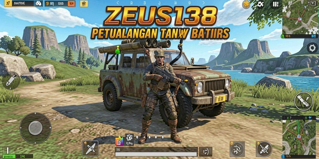 Tangkapan layar menunjukkan aksi mendebarkan dalam dunia terbuka ZEUS138.